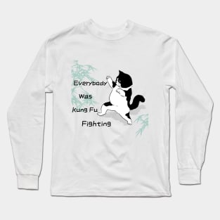 Kung Fu Fighting Cat Tee Long Sleeve T-Shirt